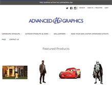 Tablet Screenshot of advancedgraphics.com